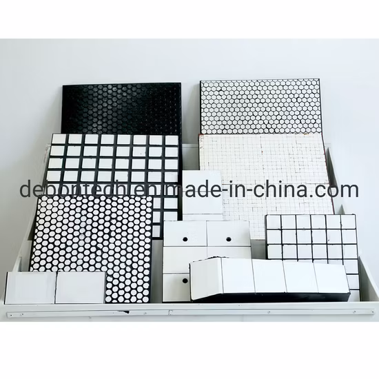 Rubber Ceramic Wear Liners Rubber Backed Ceramic Panel