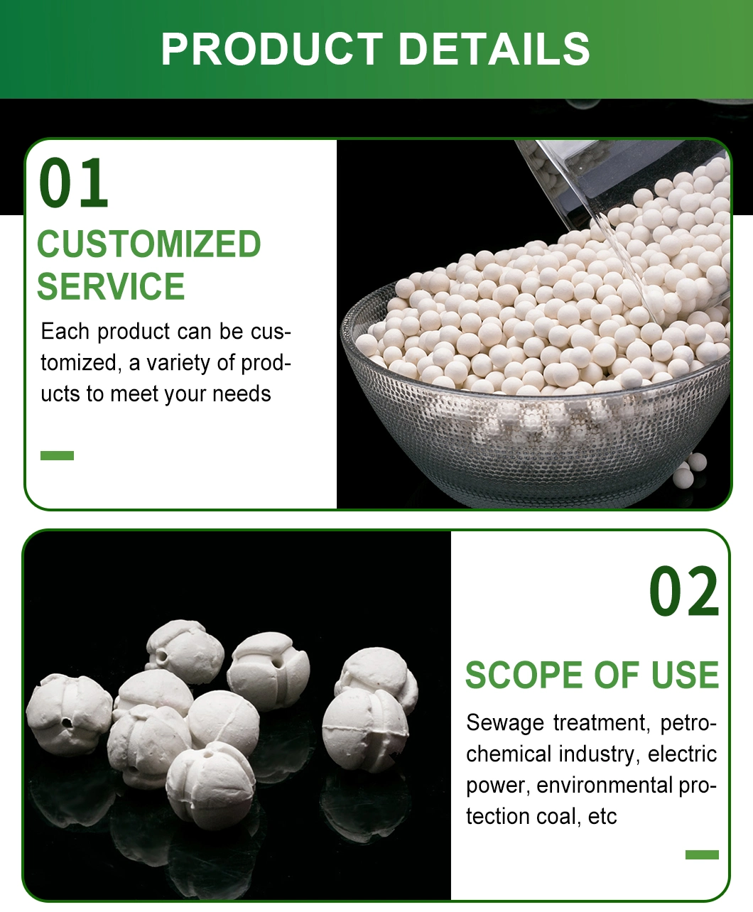 Ksourceep Random Packing 17%~99% Inert Alumina Ceramic Ball Manufacturer
