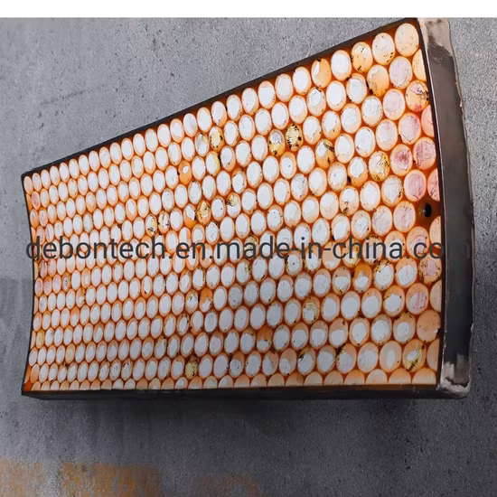 Rubber Ceramic Wear Liners Rubber Backed Ceramic Panel