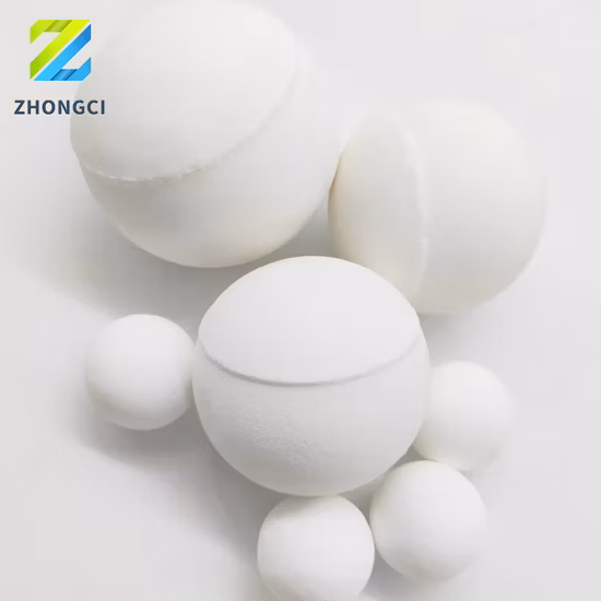 Sfera in ceramica di allumina resistente all'usura 65% 75% 92% 95% per materiali macinanti